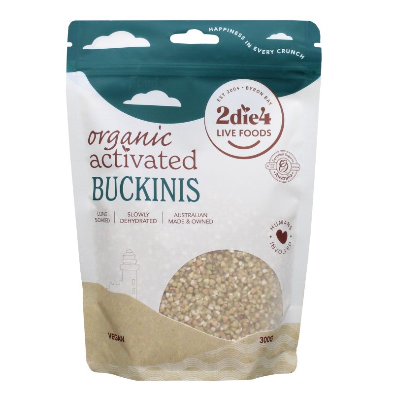 Organic Activated Buckinis-300g Front | 2die4livefoods