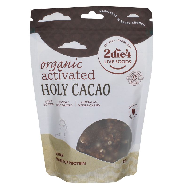 Organic Activated HolyCacao 200g Front | 2die4livefoods